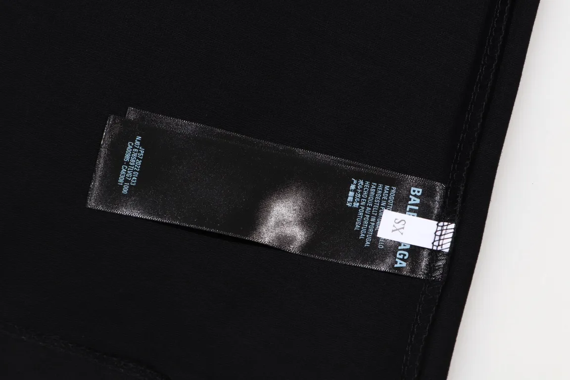 #「 Quality」 《BALENCIAGA 》24SS Classic T Quality - 2 - os 220 -26 280g - 300g 1×1 - Quality ：Black White Size: XS-S-M-L